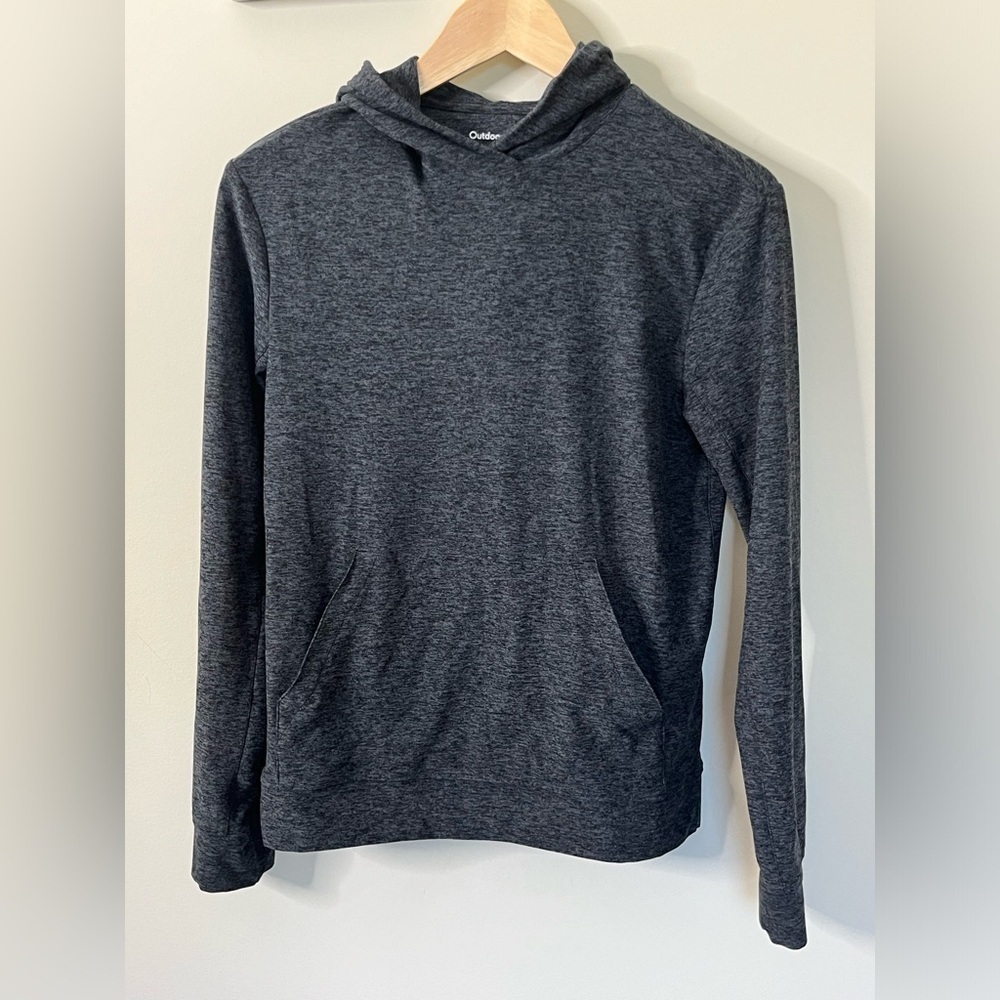 Outdoor Voices Hooded Pullover Dark Heathered Gray Long Sleeve Size XXS